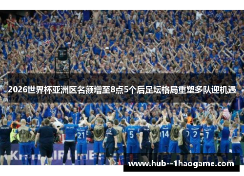 2026世界杯亚洲区名额增至8点5个后足坛格局重塑多队迎机遇 2026世界杯亚洲区名额增至8点5个后足坛格局重塑多队迎机遇